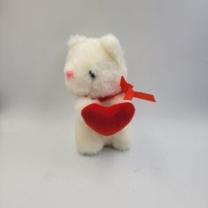 PBC International Vintage Bear with Heart Plush Stuffed Toy